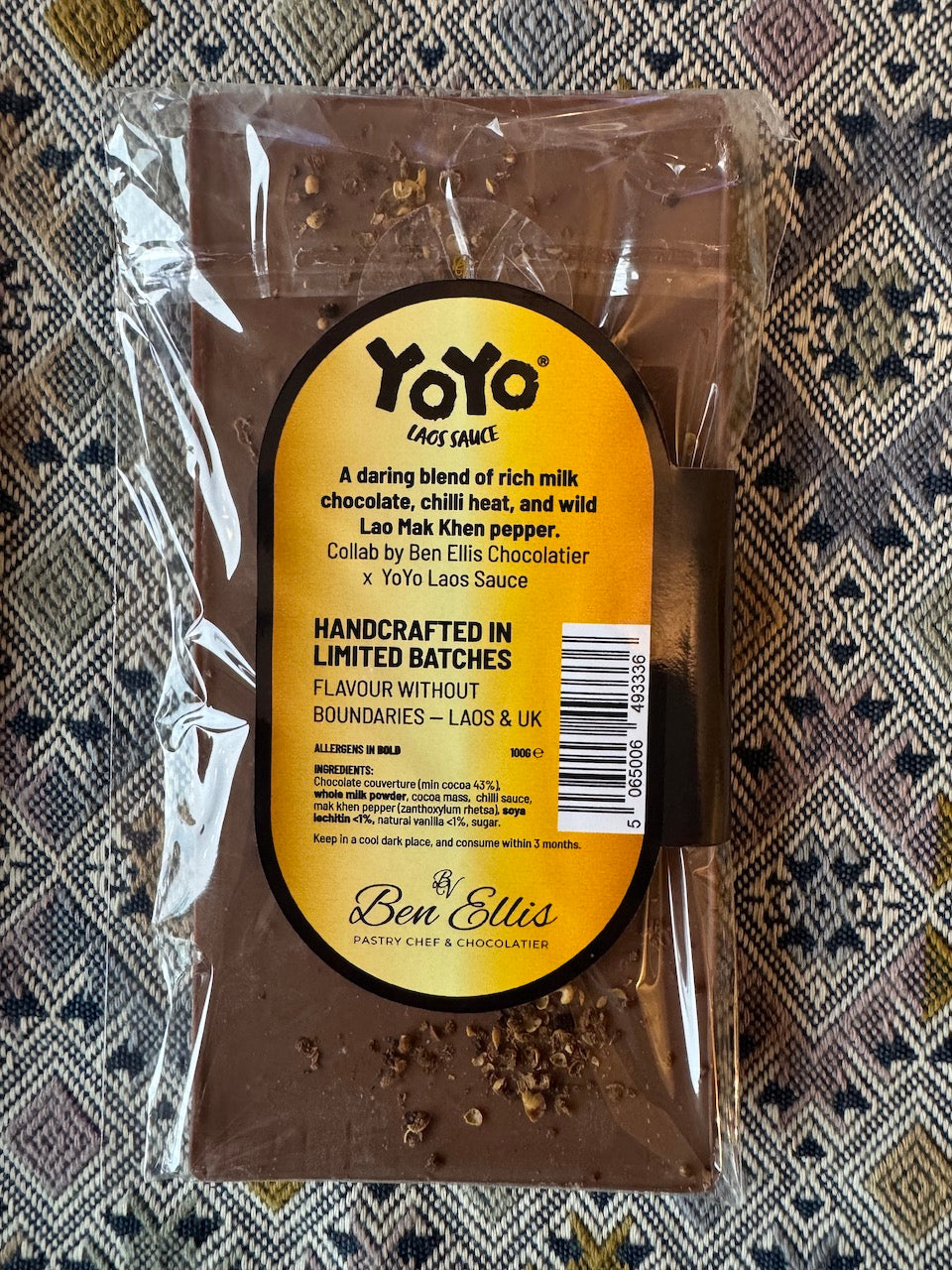 Milk Lao Chilli Chocolate - YoYo x Ben Ellis Chocolatier
